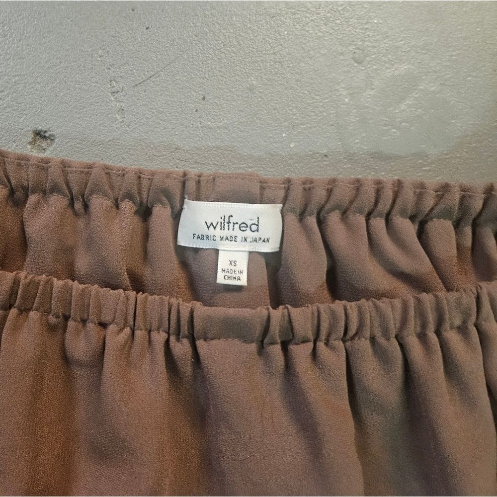 Wilfred by Aritzia XS Taupe Off-the-Shoulder Long Sleeve Top - Picture 4 of 4